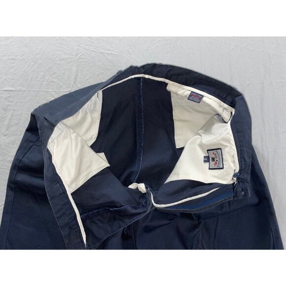 Faconnable Vintage Washed Pleated Chino Pants. Navy Blue, Actual 37. NWOT!! - Picture 5 of 7
